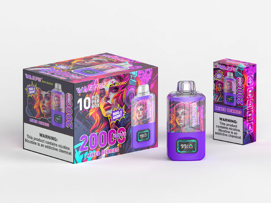 RGB Light Big Puff Bateria de vapor de 650 Mah Sus304 20000Puffs