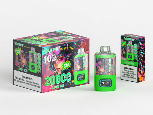 650 Mah Rgb Light Big Puff Vape com 24 ml de suco e 20000 Puffs Sus304 Oem Color