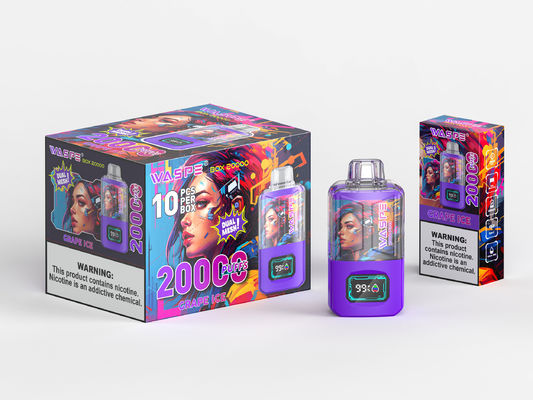 650 Mah Rgb Light Big Puff Vape com 24 ml de suco e 20000 Puffs Sus304 Oem Color