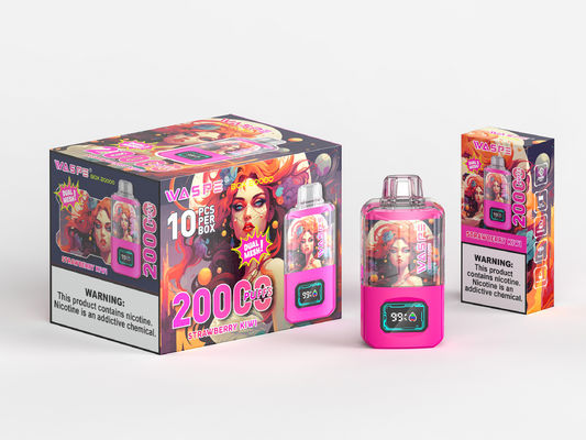 24 ml Ejuice Big Puff Vape Tipo C Carregamento 650 Mah Bateria Kit de Ecrã