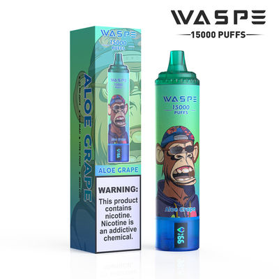 Sabores de frutas Vape Puff Grande com capacidade de bateria de 650mAh Cores OEM e Puffs estendidos de 15000