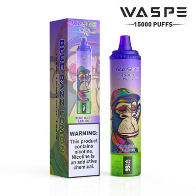 15000 Puffs Fruits Série sabor com 22 ml de capacidade de suco SUS304 e cores personalizáveis