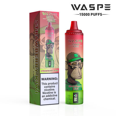 15000 Puffs Fruits Série sabor com 22 ml de capacidade de suco SUS304 e cores personalizáveis