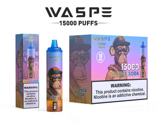 Porto de carregamento tipo C de 650mAh / Luz RGB com capacidade SUS304 22ml Ejuice 12 sabores frutíferos divertidos