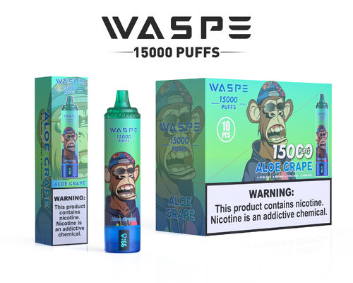 Vape personalizado de 22 ml SUS304 com 12 sabores frutíferos de 15000 puffs