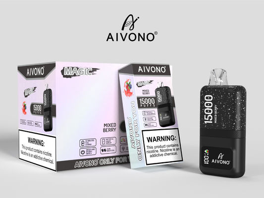 Dual Mesh Coil Smart Vape Pen com 15k Puffs 24ml Capacidade de líquido 1,0 Ohm Resistência da bobina