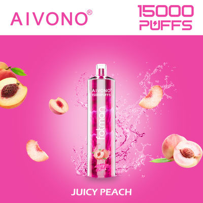 15000 Puffs 24 ml Vape pré- cheio descartável Tipo C Recarregável