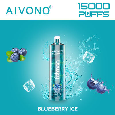 Vape pré-cheio de 600 mAh com 15000 puffs e bobina de 0,6 ohm sem nicotina