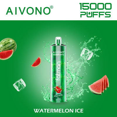 15000 Puffs 24 ml Vape pré- cheio descartável Tipo C Recarregável