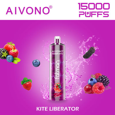 24 ml de vape pré- cheio de ponta redonda de gotejamento, descartável, com bateria recarregável tipo C