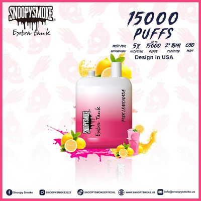 Vape recarregável tipo C de nicotina 5% de potência com bobina de malha