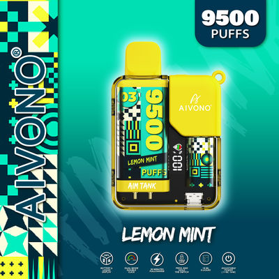 650 mAh Pulseira de vaporizador descartável de potência ajustável 9500 Puffs 3% Nic