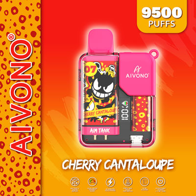 Bomba de gotejamento redonda pré-cheia Vapor descartável de 18 ml Bateria de 650 mAh