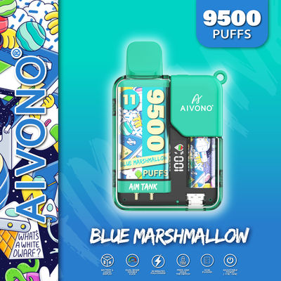 18 ml Vape Pen descartável Bloqueio infantil Display de cores 9500 Puffs 10pcs/ caixa