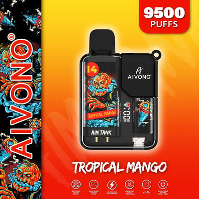 Experiência de vaporização com caneta de vaporização pré-cheia descartável Puff 9500 Puffs