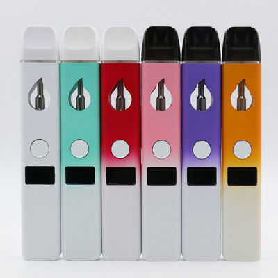 caneta de vaporizador de CBD descartável de 280mAh de bobina cerâmica com resistência de 1,3Ω