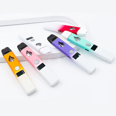 caneta de vaporizador de CBD descartável de 280mAh de bobina cerâmica com resistência de 1,3Ω