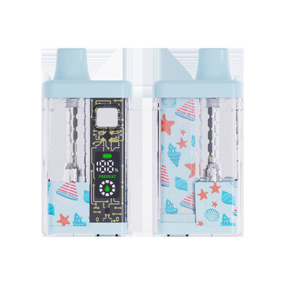 Elemento de aquecimento cerâmico CBD Dispositivo de vaporizador descartável 2ml Volume 280mAh Bateria Tipo C Carregamento 1.3Ω Resistência